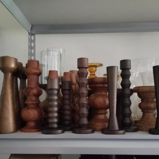 Candle Holders - Wood